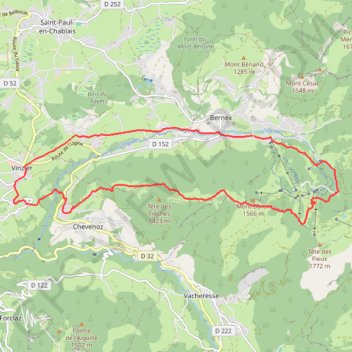 Le Mont Baron - Bernex GPS track, route, trail