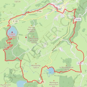 Rando des 3 lacs GPS track, route, trail
