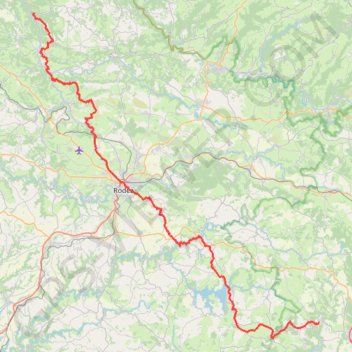 Saint-Beauzély - Conques GPS track, route, trail