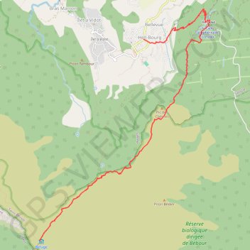 🚶 Trace de Hell Bourg GPS track, route, trail