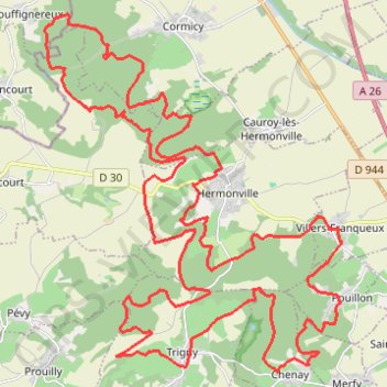 Rando de Villers Franqueux GPS track, route, trail