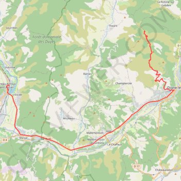 La bigue du siron GPS track, route, trail