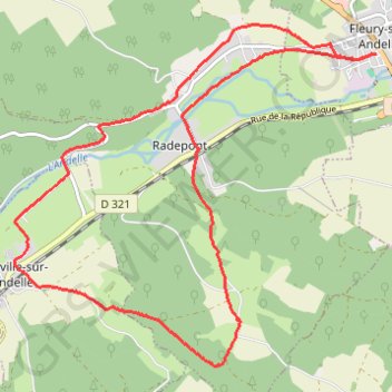 Fleury sur Andelle GPS track, route, trail