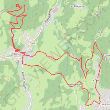 Labaroche - la Tour du Faudé GPS track, route, trail