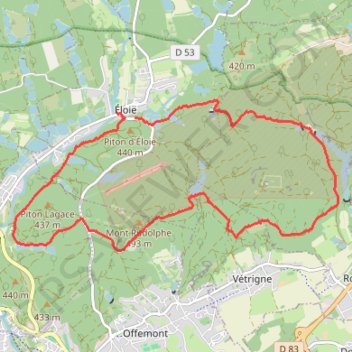 Marche buissonnière de Héricourt GPS track, route, trail