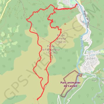 Pic de la Peña et Tour de Goa GPS track, route, trail