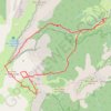 Rochers du Parquet, en boucle par le Pas des Bachassons (Vercors) GPS track, route, trail