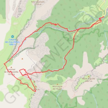 Rochers du Parquet, en boucle par le Pas des Bachassons (Vercors) GPS track, route, trail