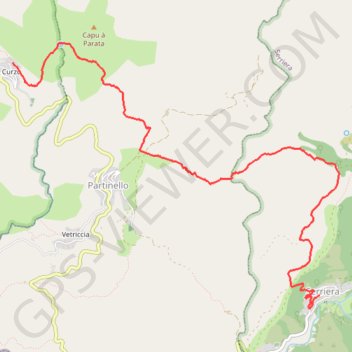 Mare e Monti - De Curzu à Serriera GPS track, route, trail