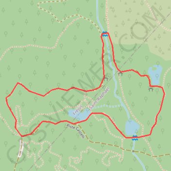 Tour des Lacs des Peguières GPS track, route, trail