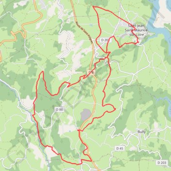 Rando de la Tour - Saint-Jean-Saint-Maurice-sur-Loire GPS track, route, trail
