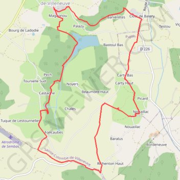 Grotte de lastournelles GPS track, route, trail