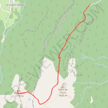 Col de Bovinant - Petit Som GPS track, route, trail