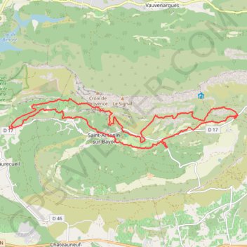 Sainte-Victoire Sud - Saint-Antonin-sur-Bayon GPS track, route, trail