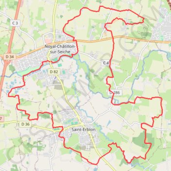 Noyal-Chatillon-sur-Seiche GPS track, route, trail