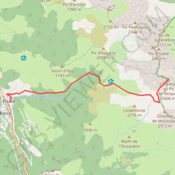 Pic de Sesques GPS track, route, trail