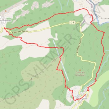 Gorges de l'Esteron GPS track, route, trail