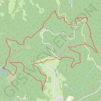 Val d'Argent - Le tertre de la Fille Morte GPS track, route, trail