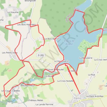 Feins-Rigole et le Boulet GPS track, route, trail