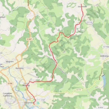 Sauvelade - Navarrenx GPS track, route, trail
