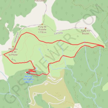 Rando Batere GPS track, route, trail