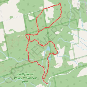 Pretty River Trail - Bruce Trail GPS track, route, trail