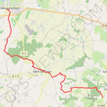 Sur les pas des Maîtres Sonneurs (Châteaumeillant - Sidiailles) GPS track, route, trail