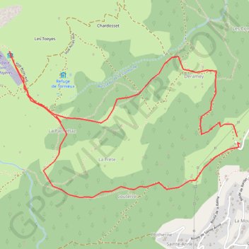 Chalet de Mayères GPS track, route, trail