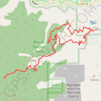 Mount Falcon Castle Loop GPS track, route, trail