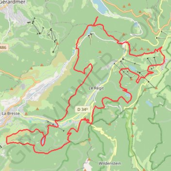 Le Tour de La Bresse GPS track, route, trail