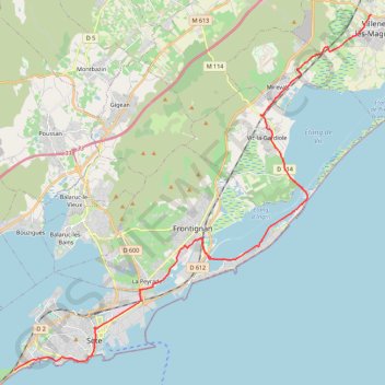 35 villeneuve - sete 33 GPS track, route, trail