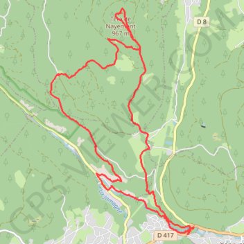 Tête de Nayemont GPS track, route, trail