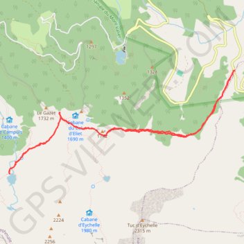 Col de la Core - Etang d'Ayes GPS track, route, trail