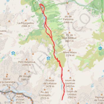 La toue de Casterie GPS track, route, trail