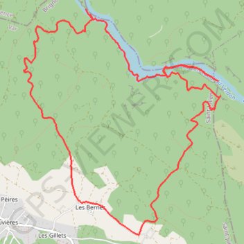 Les Bernes - Basses gorges GPS track, route, trail