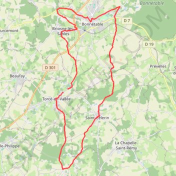 Sortie route GPS track, route, trail