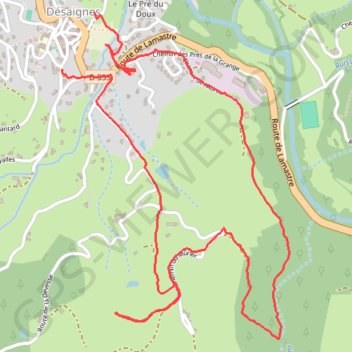 Randonnees desaignes GPS track, route, trail