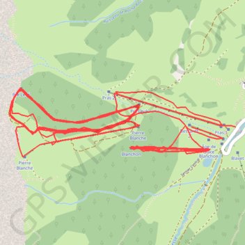 Journée de ski a gresse en vercors GPS track, route, trail