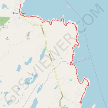 East Coast Trail - Stiles Cove Path GPS track, route, trail