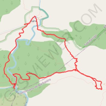 Bara-Gorges noires-Nazarré GPS track, route, trail