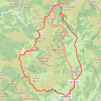 Alkurruntz - Pays Basque GPS track, route, trail
