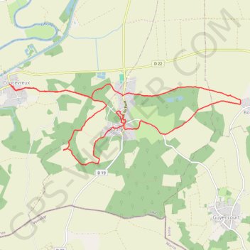 Cascade de Roucy GPS track, route, trail