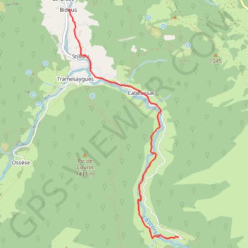 Le Chemin du Cirque de Cagateille GPS track, route, trail