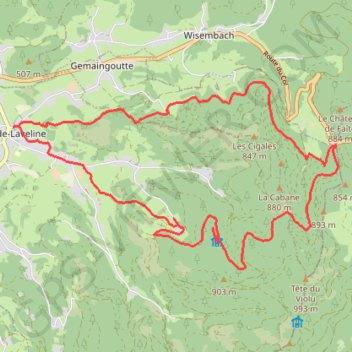 Ban de Laveline GPS track, route, trail