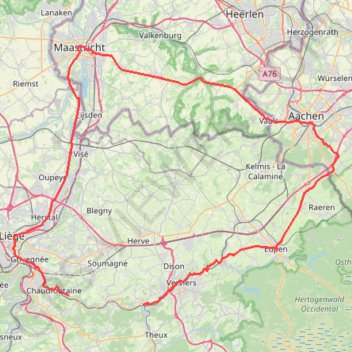 Pepinster to Trooz GPS track, route, trail