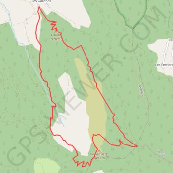 La Grésière GPS track, route, trail