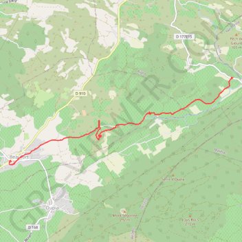 Les Camins à Beaufort GPS track, route, trail