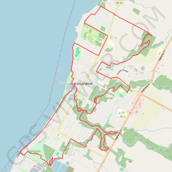 Tour of Kincardine GPS track, route, trail