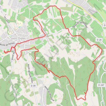 Saint didier,carriere,ranch,pelissane GPS track, route, trail