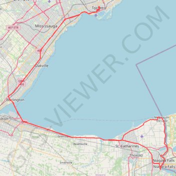 Toronto - Niagara Falls GPS track, route, trail